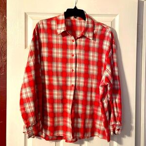 Red plaid shirt